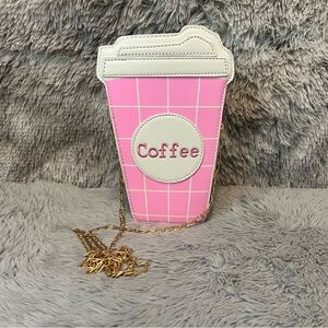 Pink Coffee Crossbody Bag